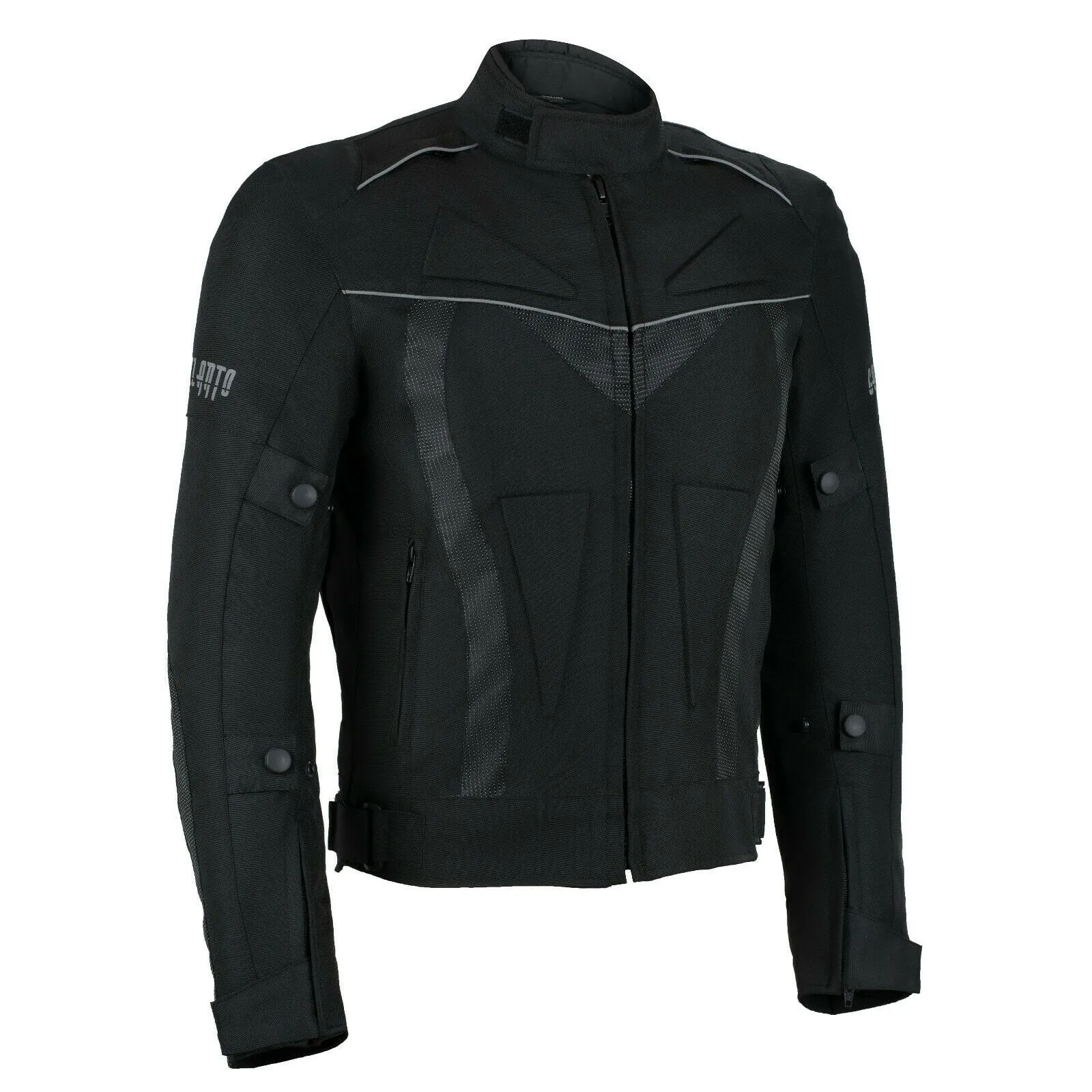 0620 Mens Fabric Armoured Motorcycle Biker Textile Jacket