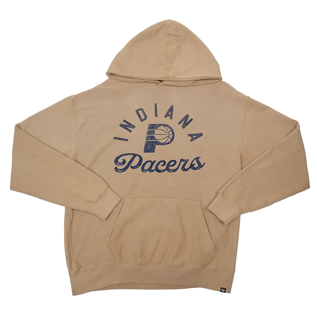 Adult Indiana Pacers Dusted Bowline River Hooded Fleece in Natural by 47