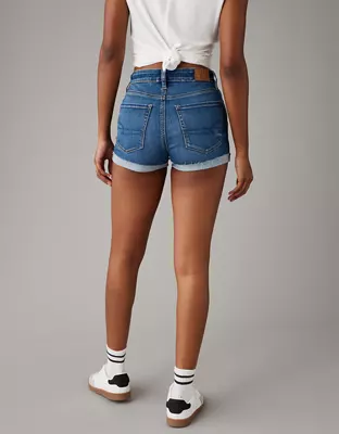 AE Next Level High-Waisted Denim Short Short-