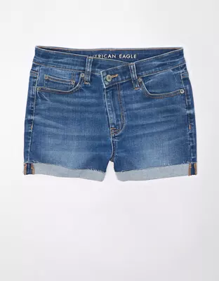 AE Next Level High-Waisted Denim Short Short-