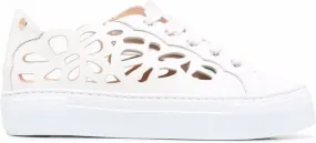 AGL laser-cut detail sneakers White