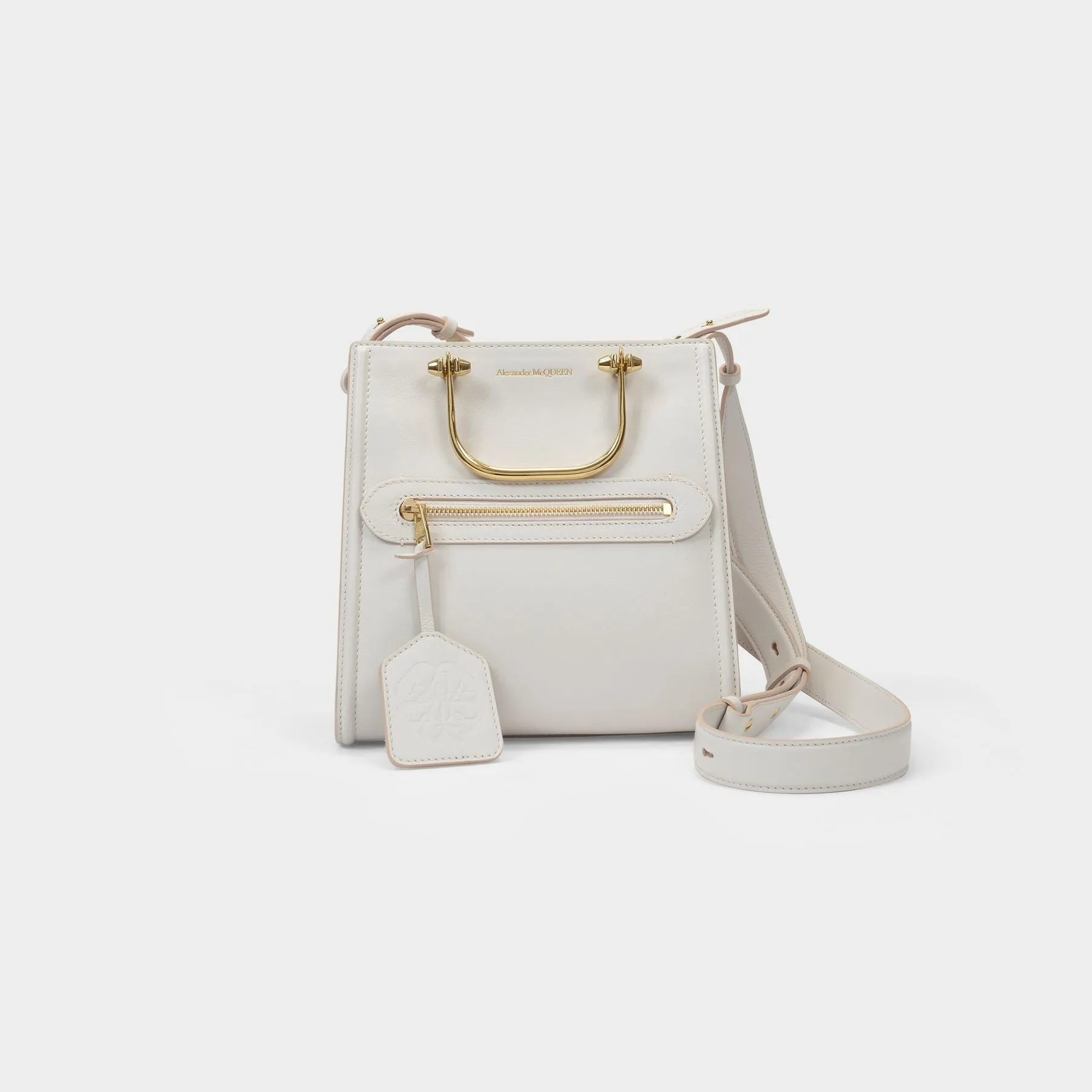 Alexander McQueen  The Short Story Bag in Beige Leather