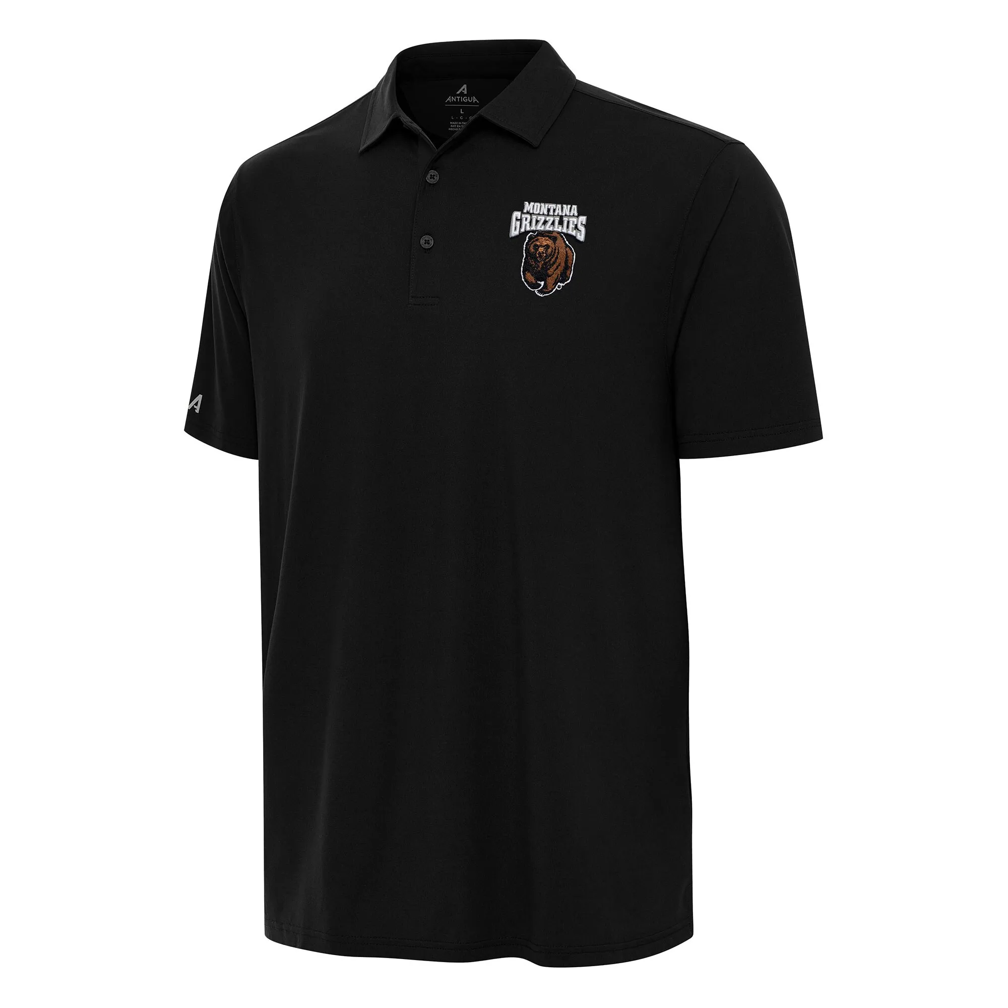 Antigua Montana Grizzlies Black Era Polo