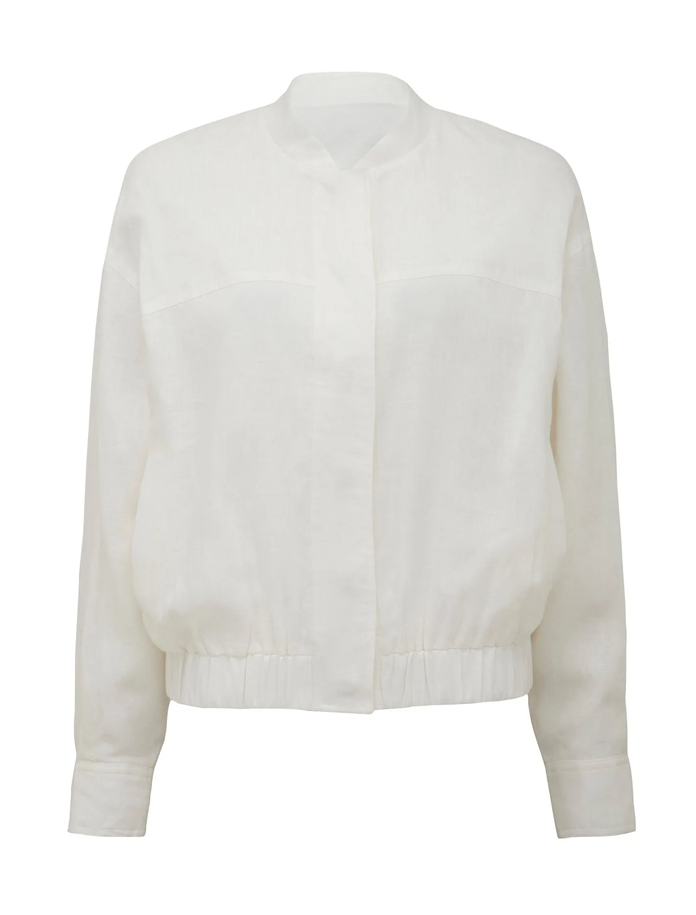 Arlette Linen Bomber Jacket