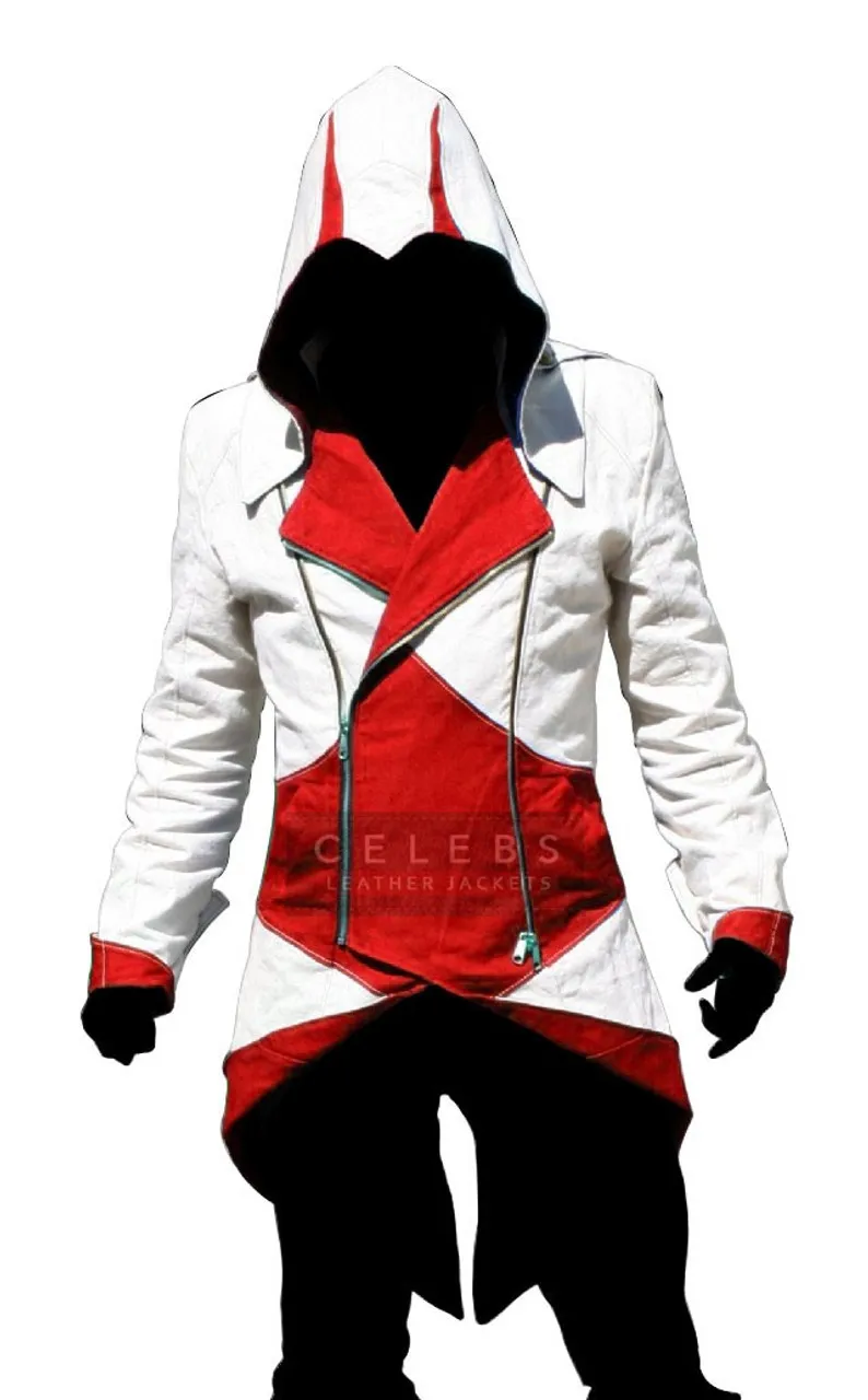 Assassin's Creed 3 Connor Kenway Red Leather Jacket