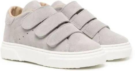 BabyWalker touch-strap suede sneakers Grey