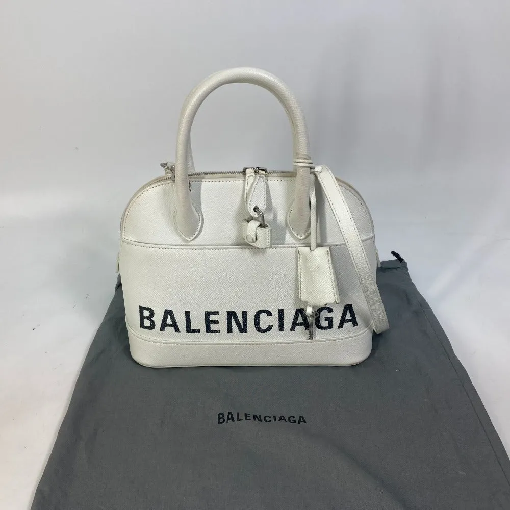 BALENCIAGA Handbag 550645 leather white Bicolor Bag Ville top handle S Women