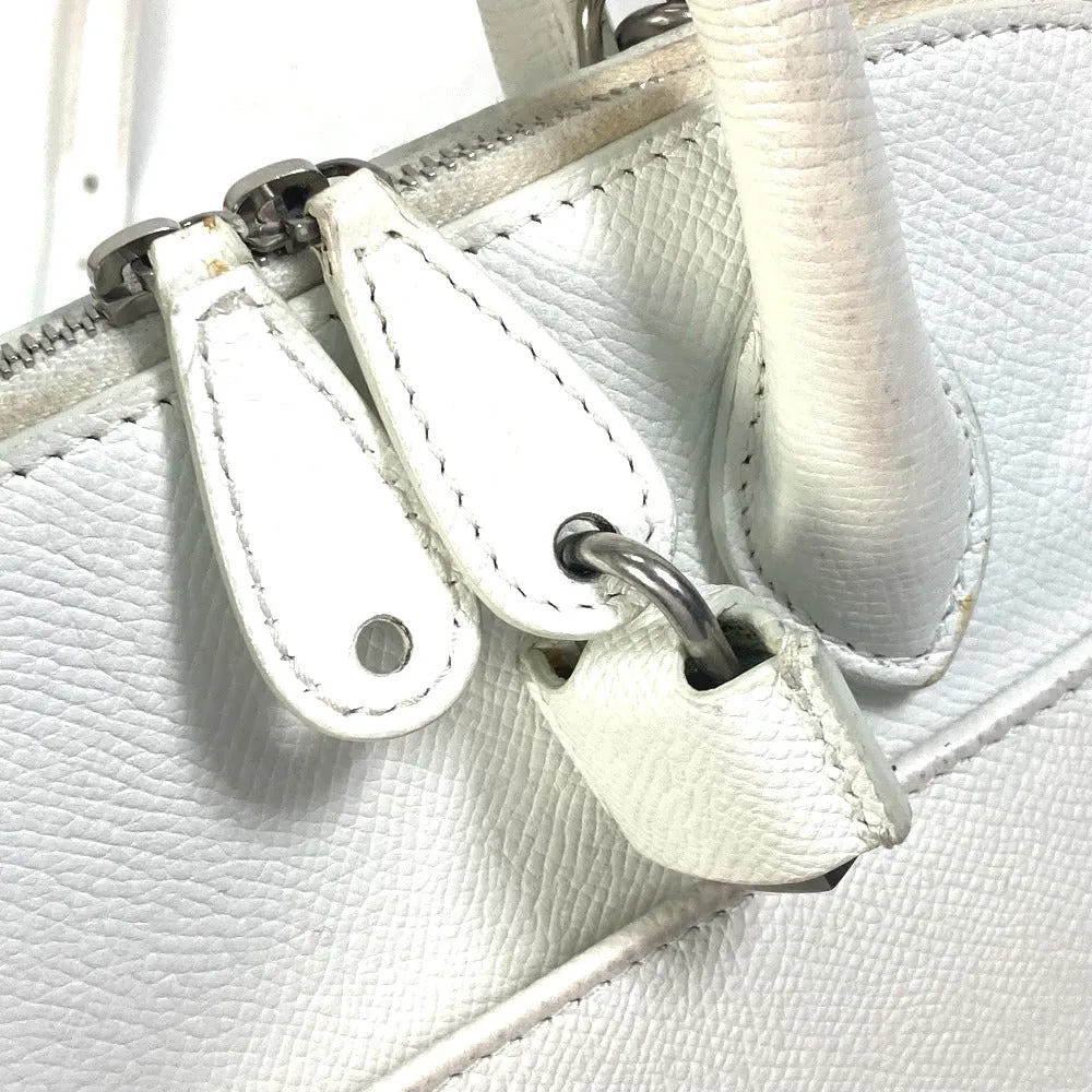 BALENCIAGA Handbag 550645 leather white Bicolor Bag Ville top handle S Women