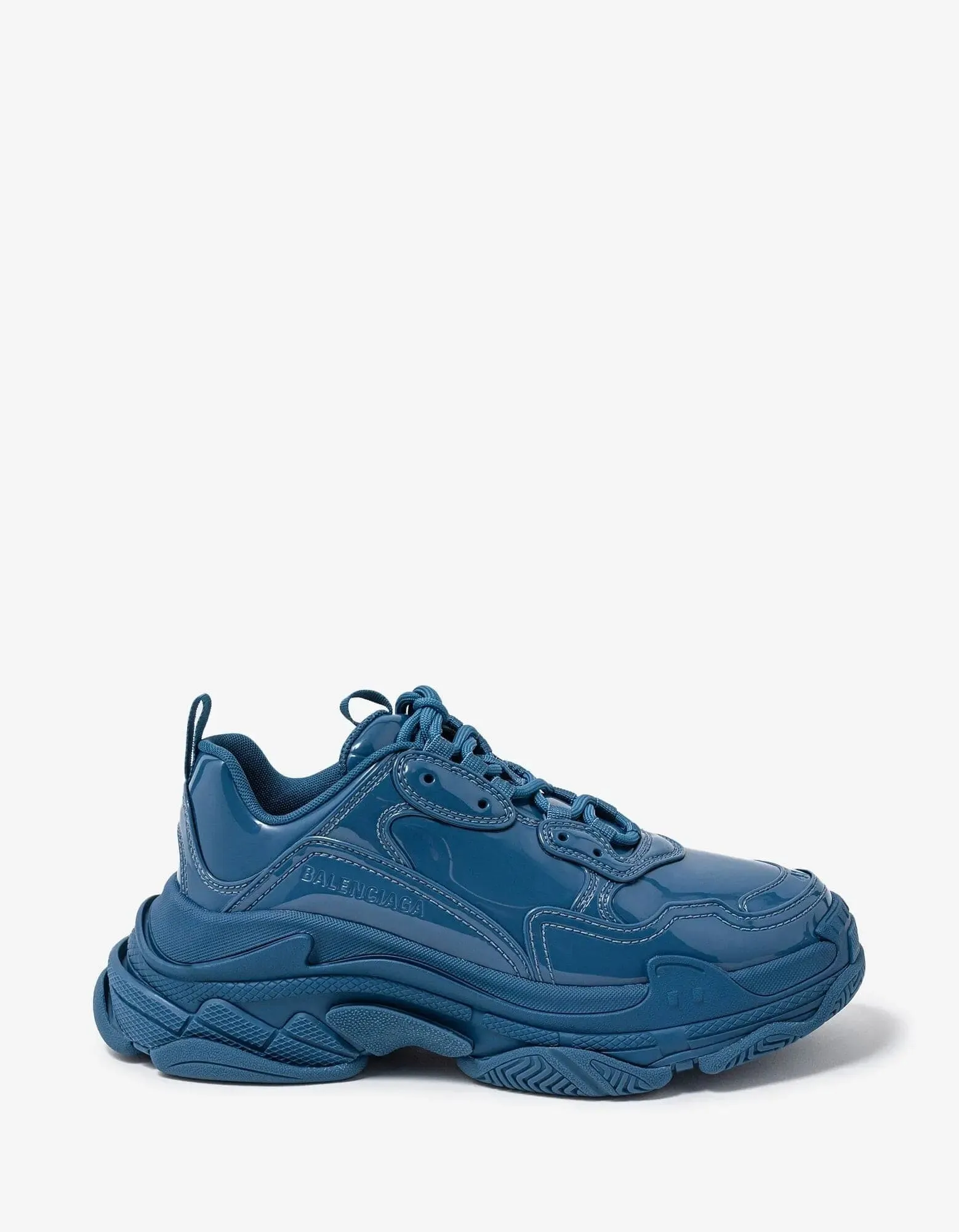 Balenciaga Triple S Blue Monoblock Trainers