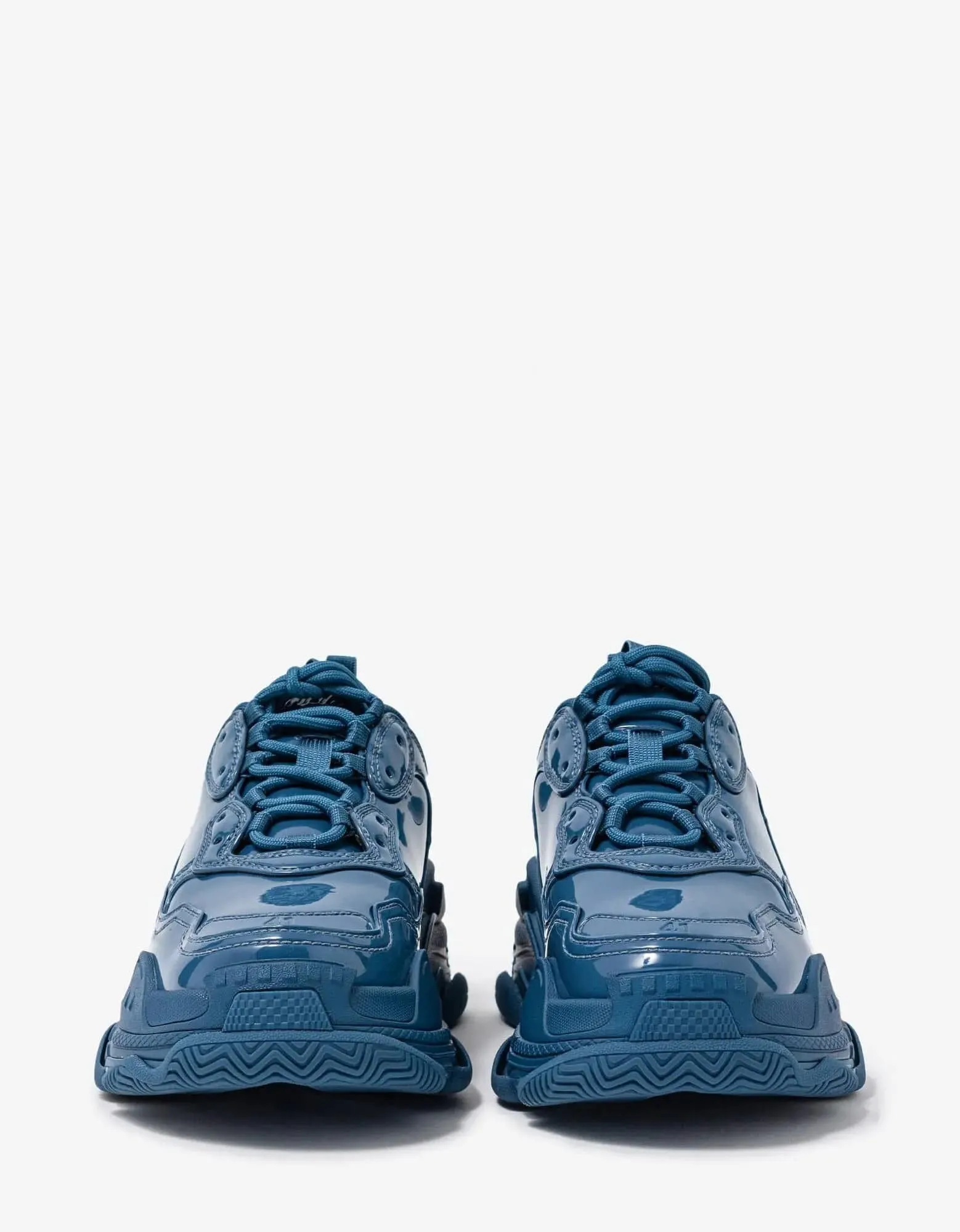 Balenciaga Triple S Blue Monoblock Trainers