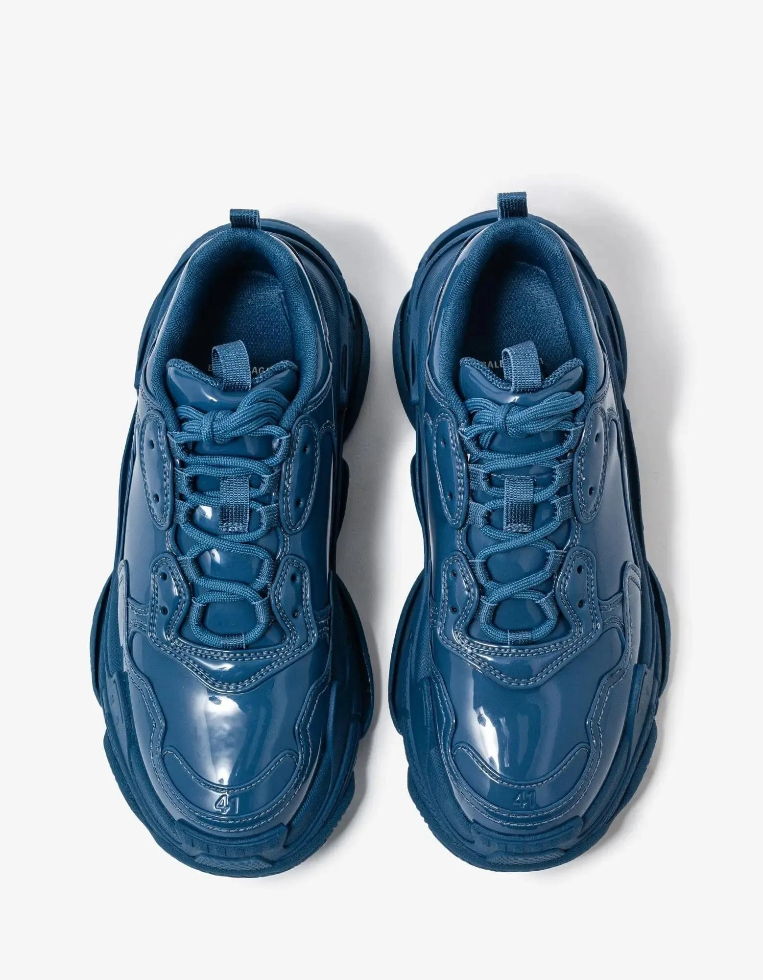 Balenciaga Triple S Blue Monoblock Trainers