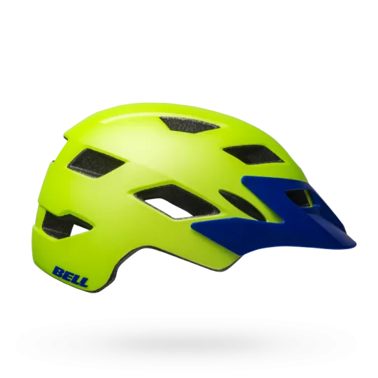 Bell Sidetrack Child Helmet - Matt Bright Green-Blue - 2019