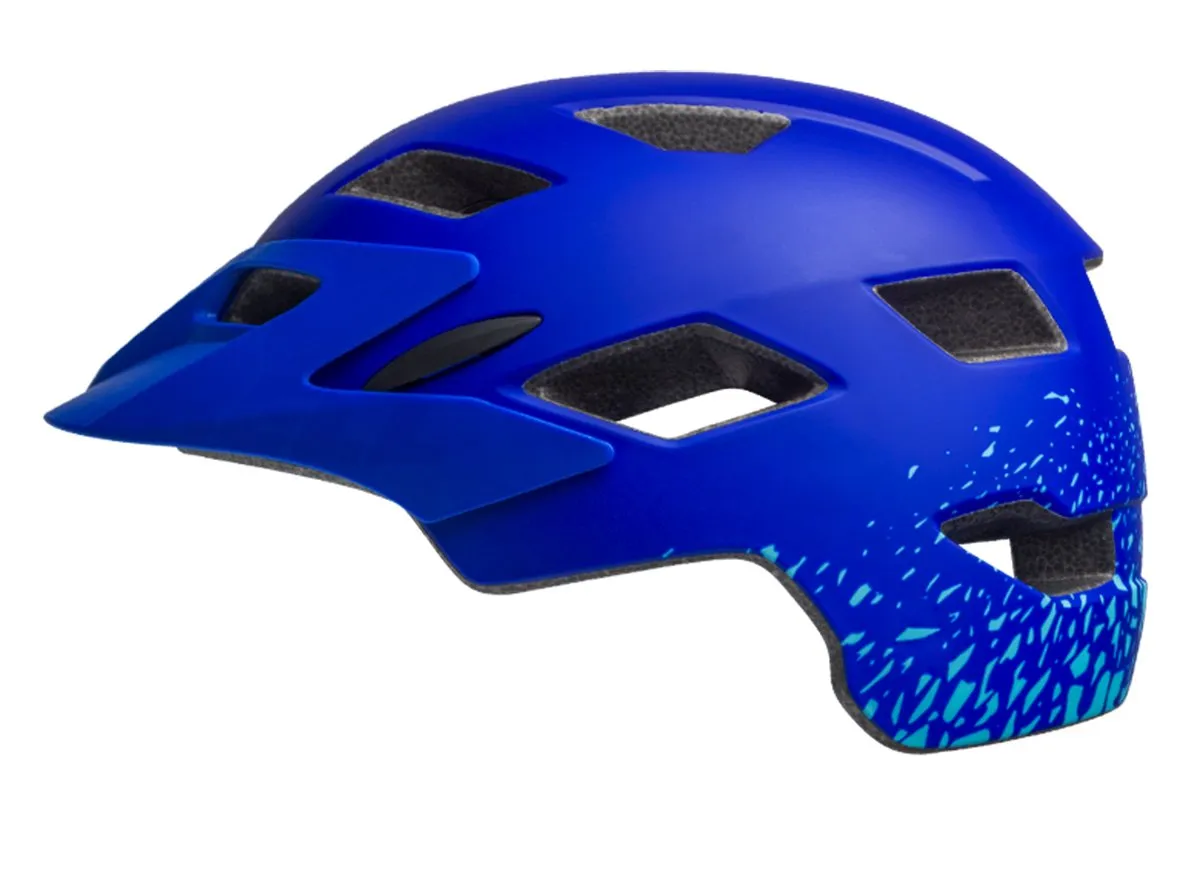 Bell Sidetrack Child Helmet - Matt Pacific-Sky Fragments