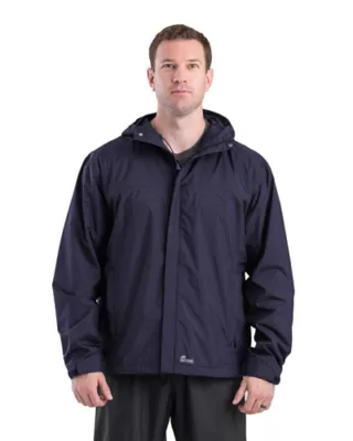 Berne Men's Coastline Lightweight Hooded Rain Jacket