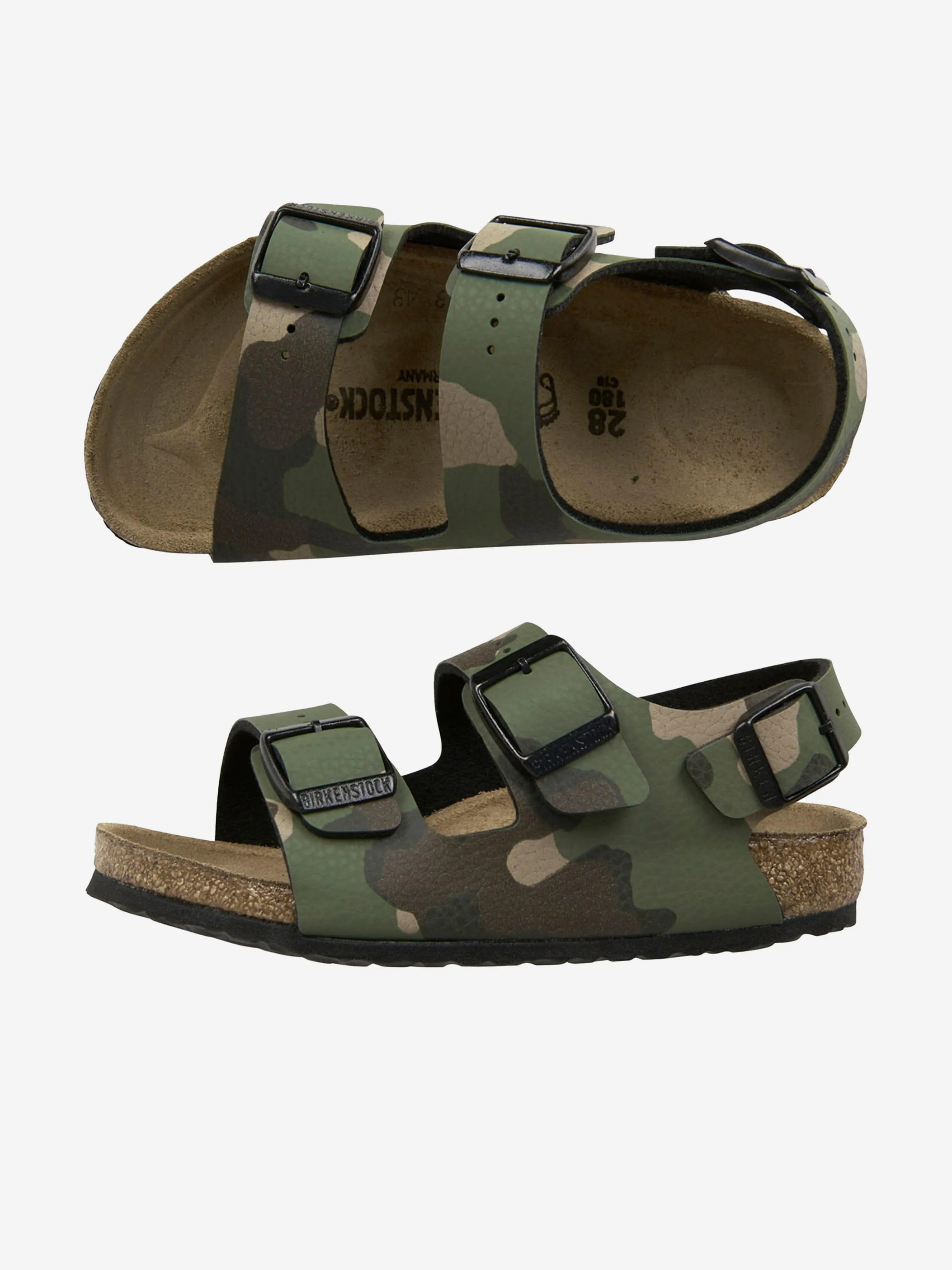 BIRKENSTOCK - Unisex Desert Soil Camouflage Milano Sandals | Childsplay Clothing