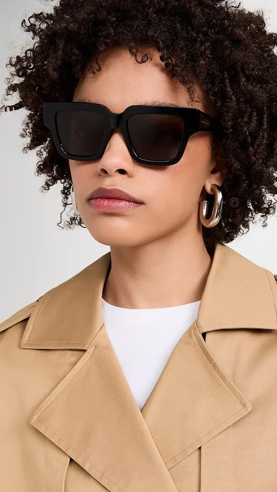 Bottega Veneta   Nude Triangle Sunglasses 