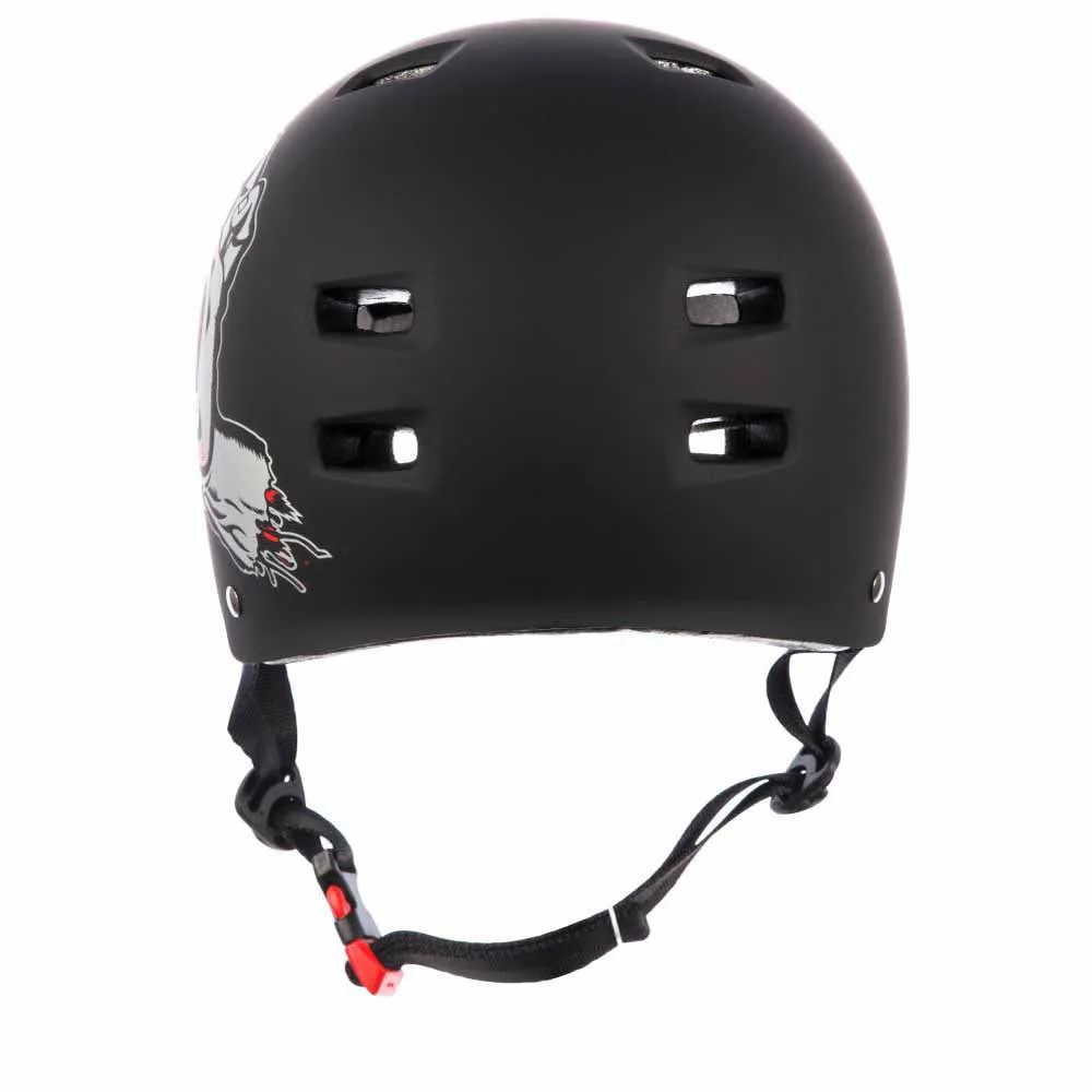 Bullet x Santa Cruz Helmet Screaming Hand 58-61cm Matt Black Adult Large Xlarge