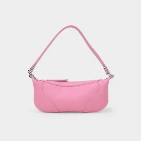 By Far  Mini Amira Bag in Pink Leather