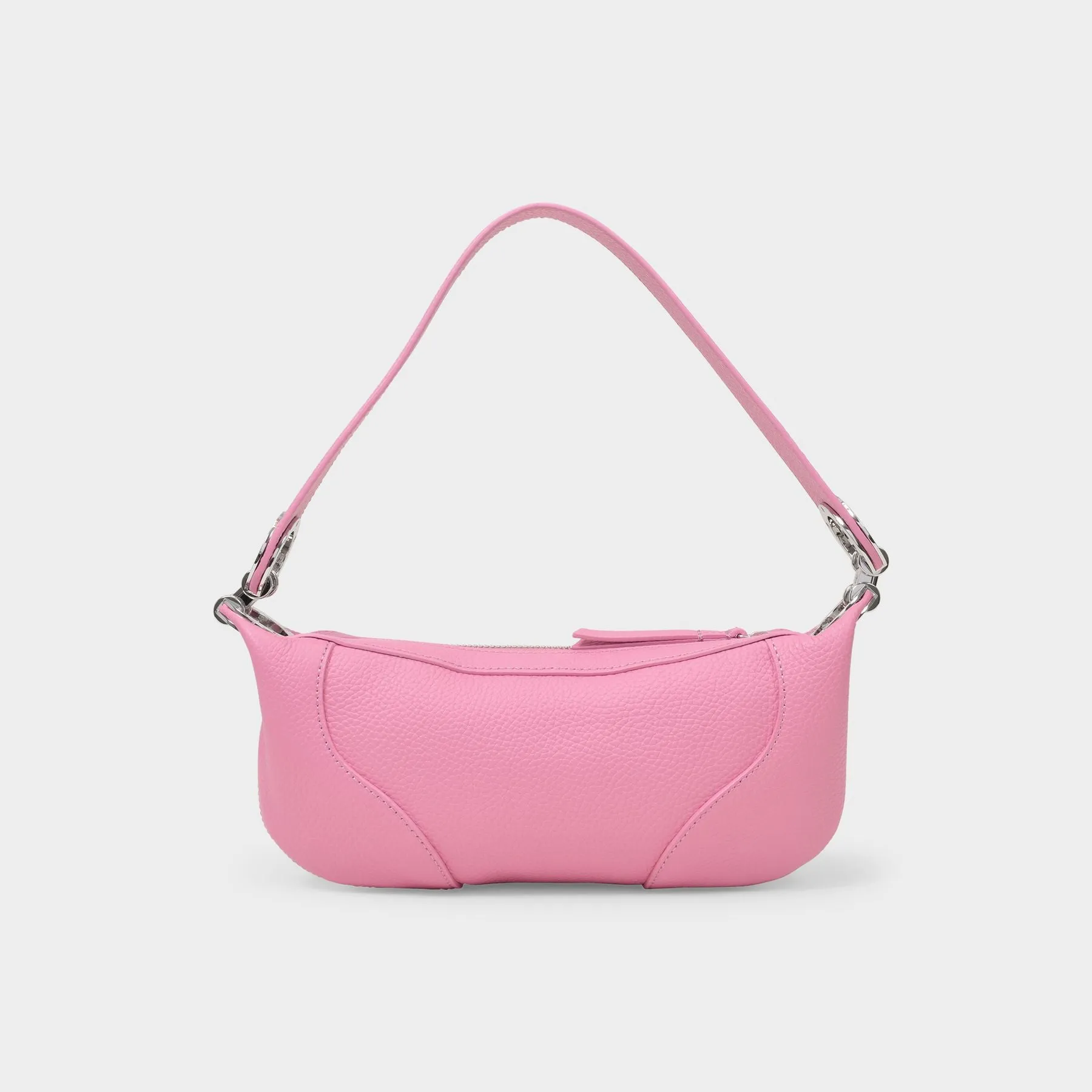 By Far  Mini Amira Bag in Pink Leather