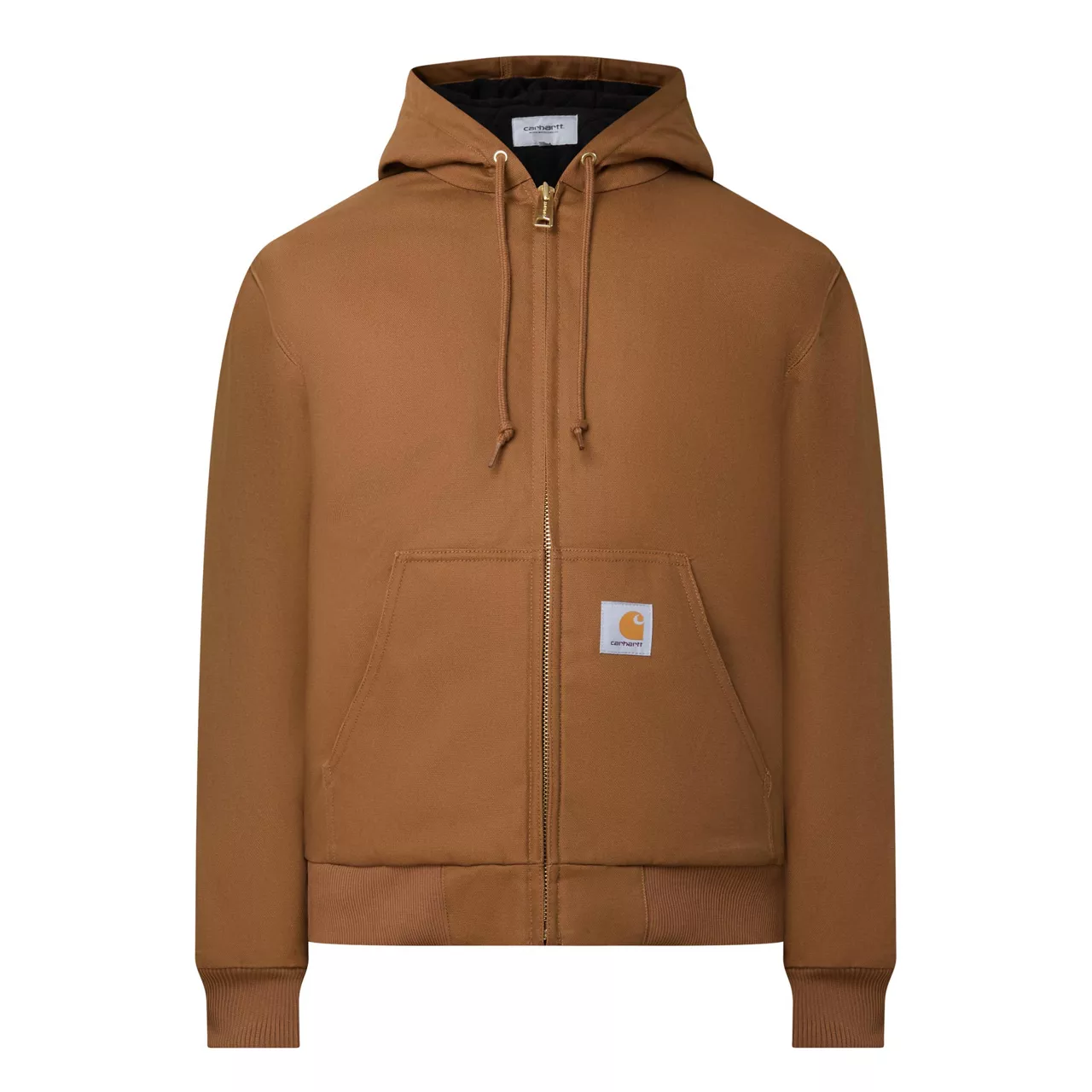 CARHARTT WIP Active Zip-Up Padded Jacket - Brown