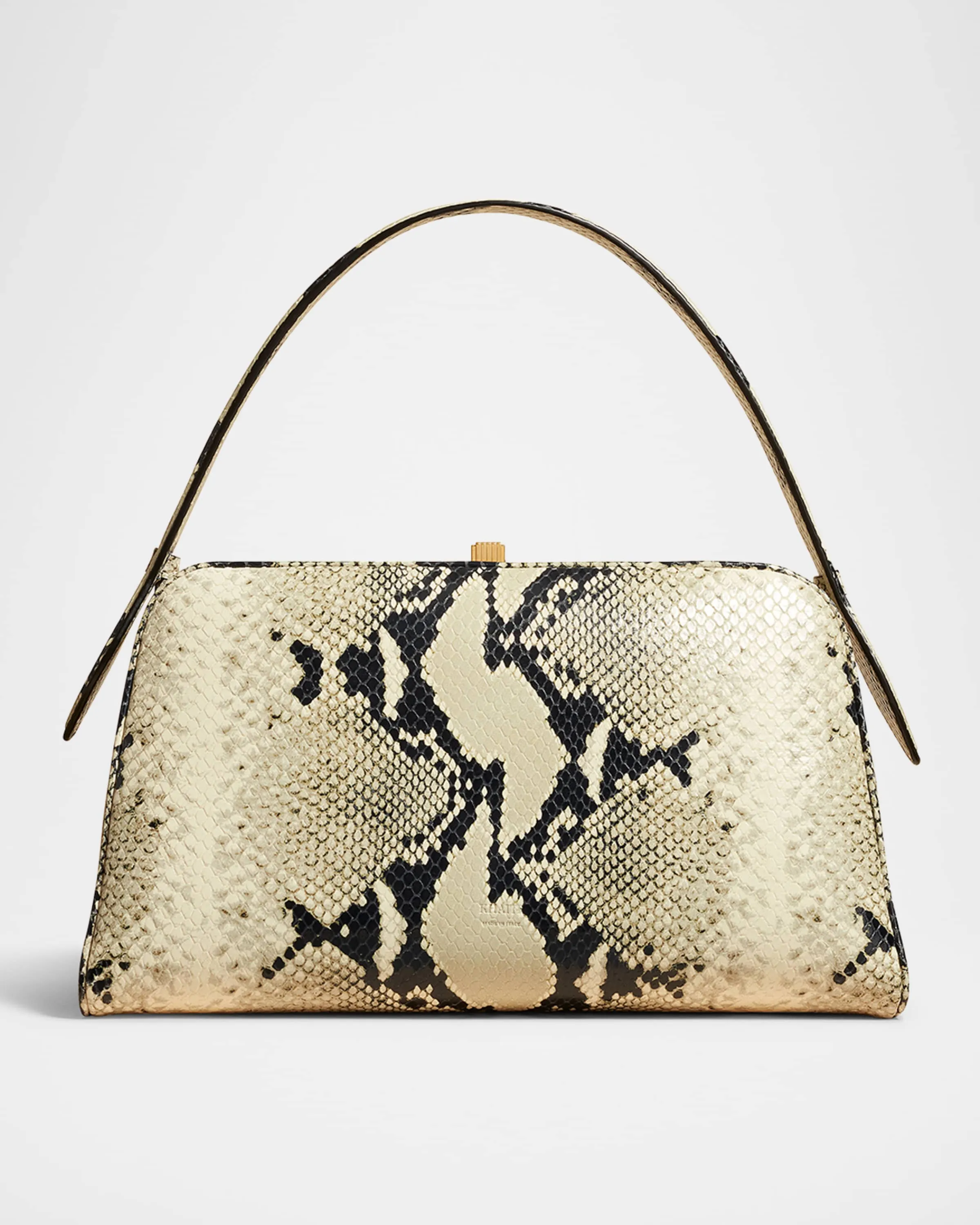 Cate Python-Embossed Leather Top-Handle Bag