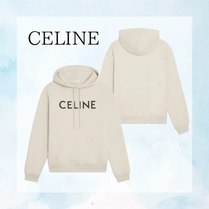 CELINE  |celine loose hoodie in COTTON FLEECE