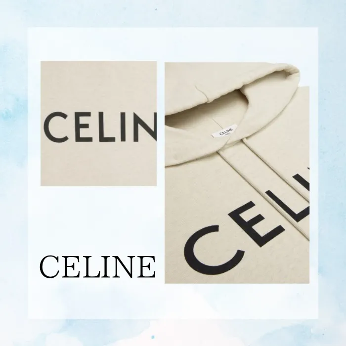 CELINE  |celine loose hoodie in COTTON FLEECE