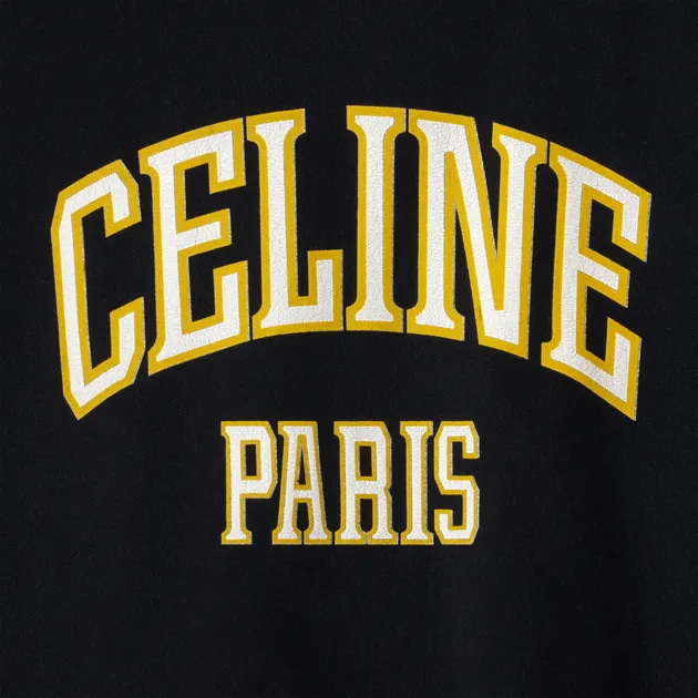 CELINE  |oversized celine hoodie in cotton fleece