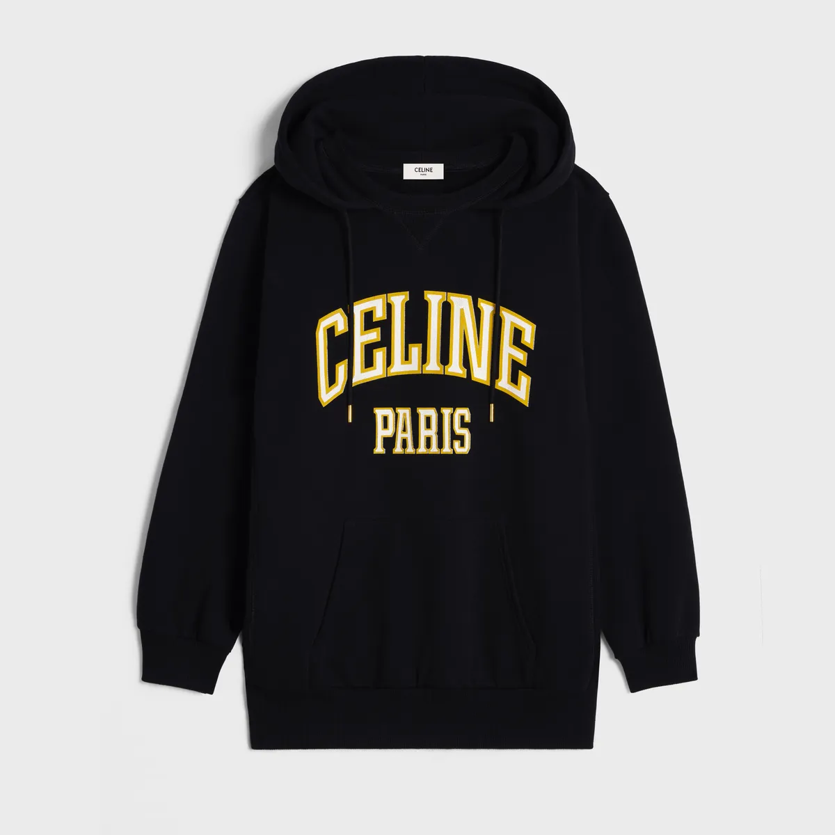 CELINE  |oversized celine hoodie in cotton fleece