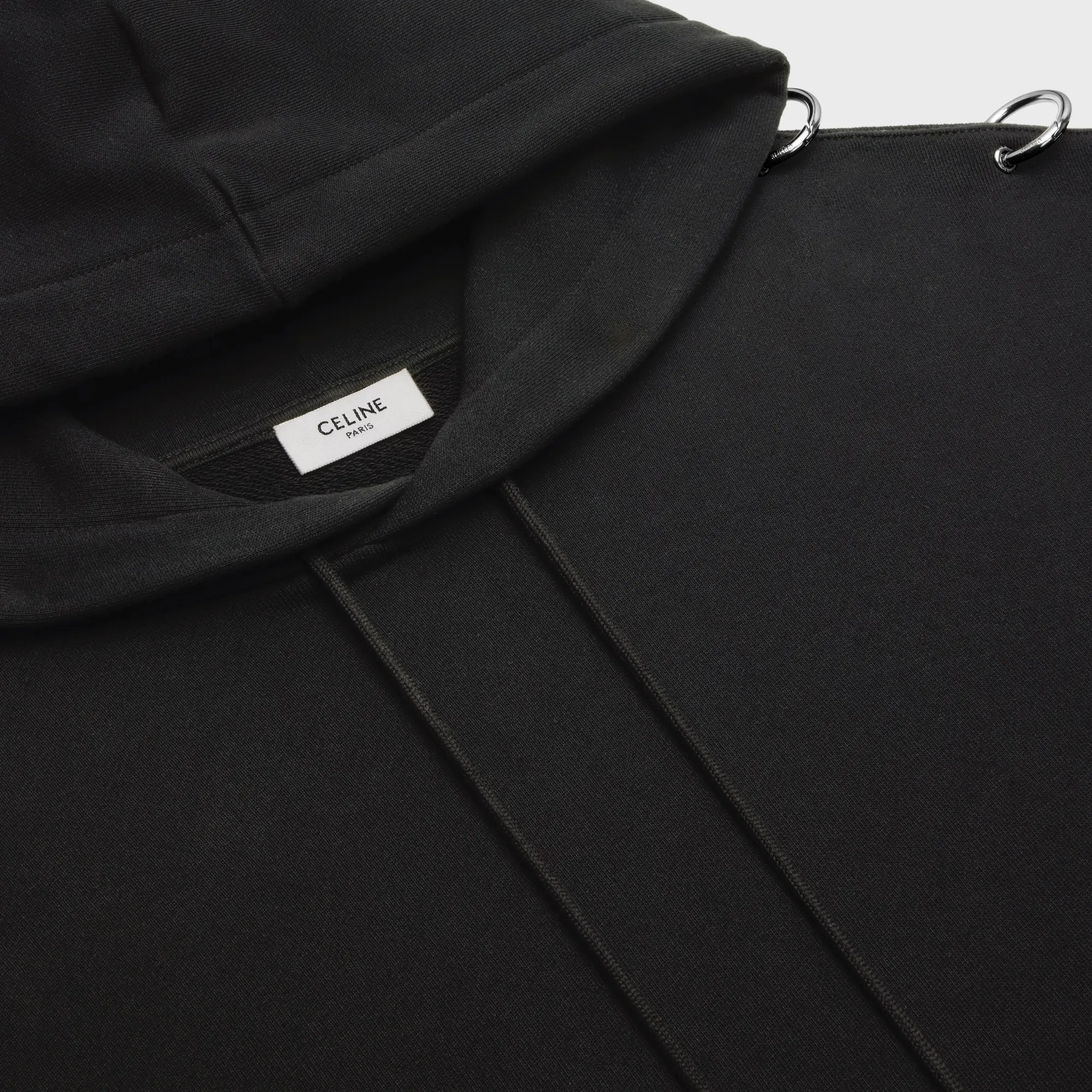 CELINE  |OVERSIZED RINGS HOODIE IN FLEECE 2Y89A345F.38NS