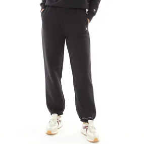 Champion Womens Rochester Small Logo Cuffed Joggers Black