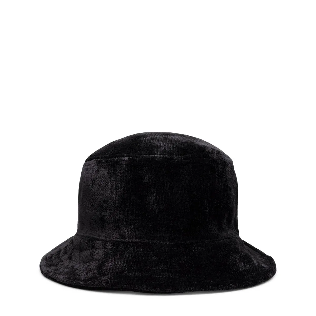 CHENILLE BIG BASIC BUCKET HAT Black | Bodega