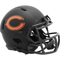 CHICAGO BEARS ECLIPSE BLACK SPEED MINI HELMET