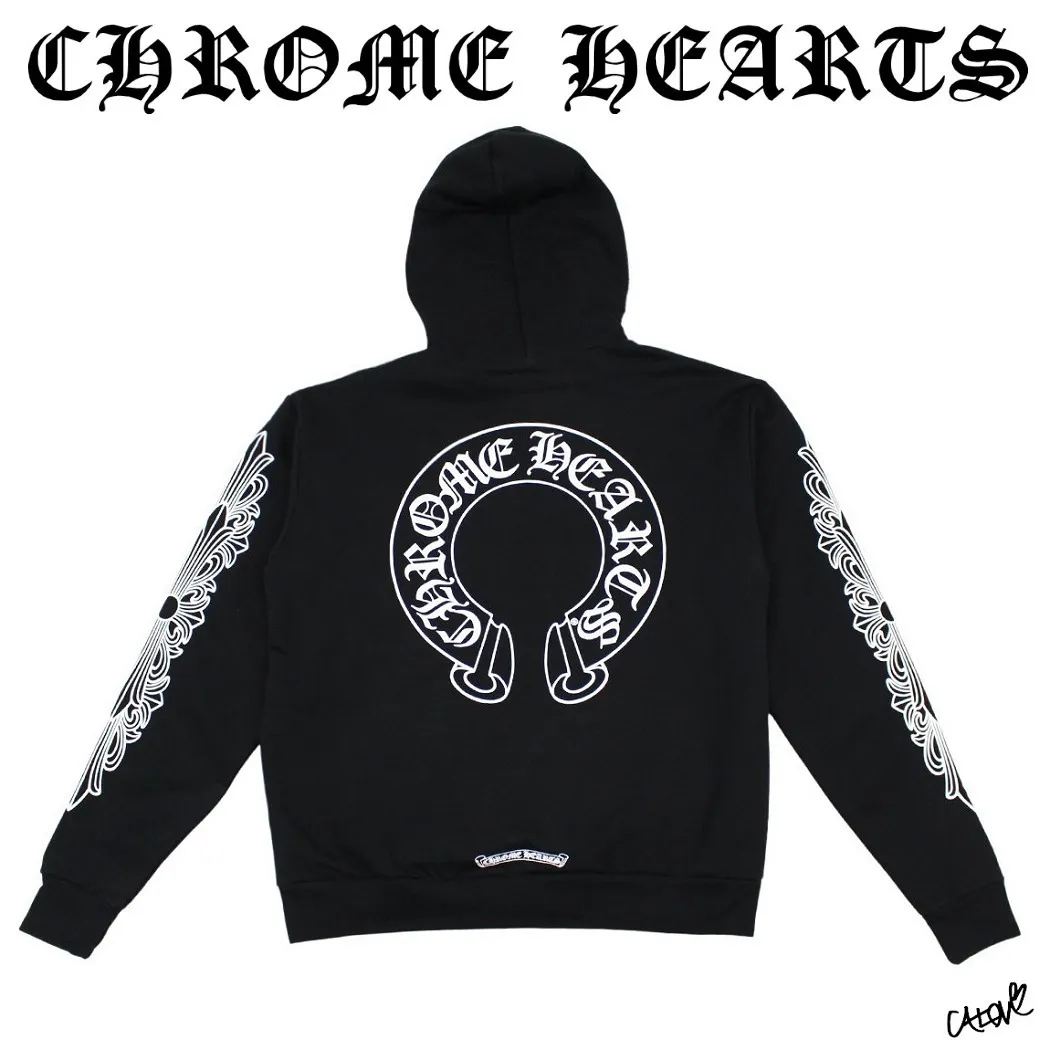 CHROME HEARTS  |Classic Horseshoe Pullover Hoodie