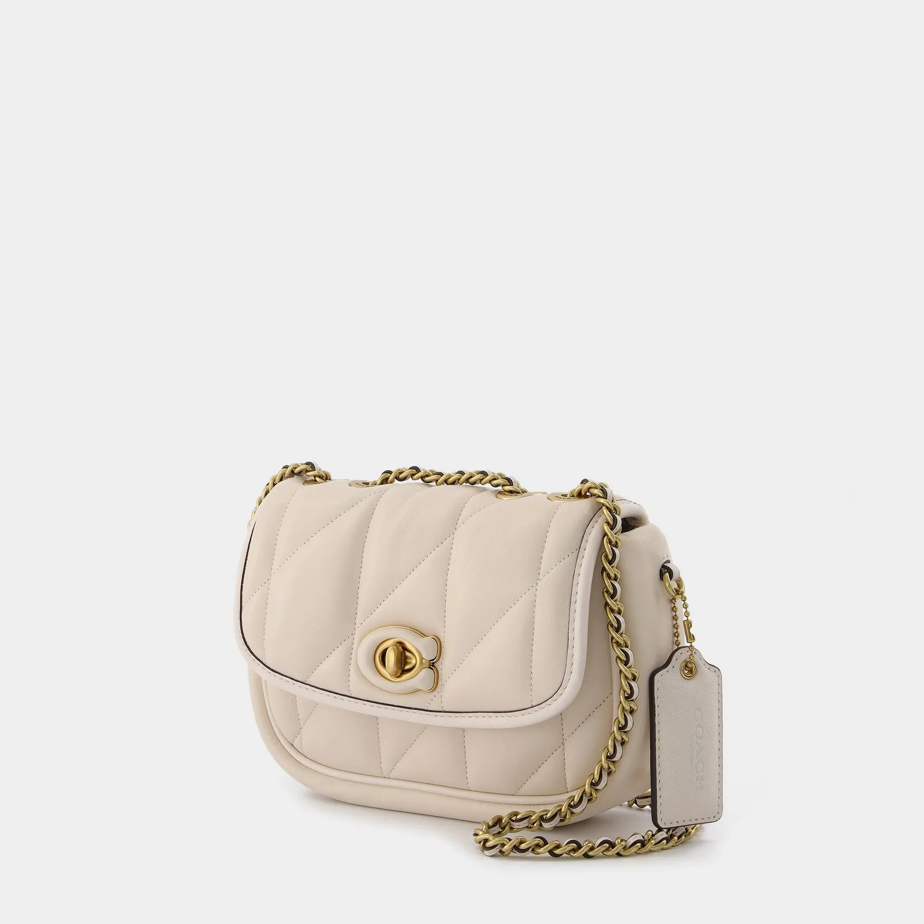 Coach  Madison Pillow 18 Bag - Coach - Cream - Leather