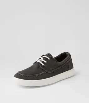 COLORADO Anders Charcoal Washed Canvas Sneakers