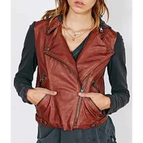 CSI Cyber Hayley Kiyoko Leather Vest