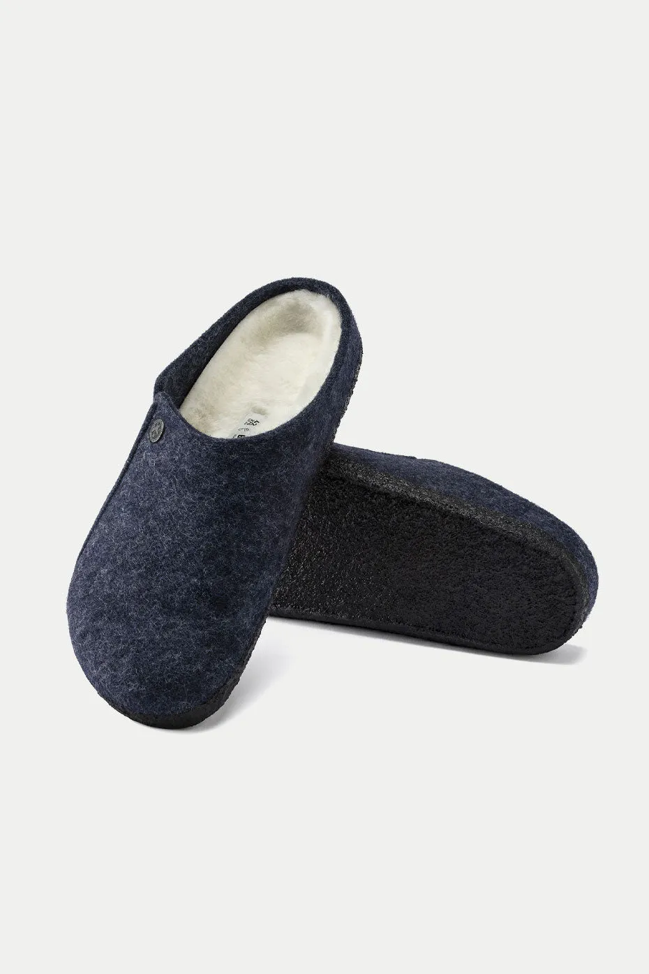 Dark Blue Zermatt Shearling Slipper Mens