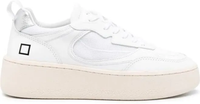 D.A.T.E. mesh-panelling leather sneakers White