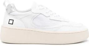 D.A.T.E. mesh-panelling leather sneakers White