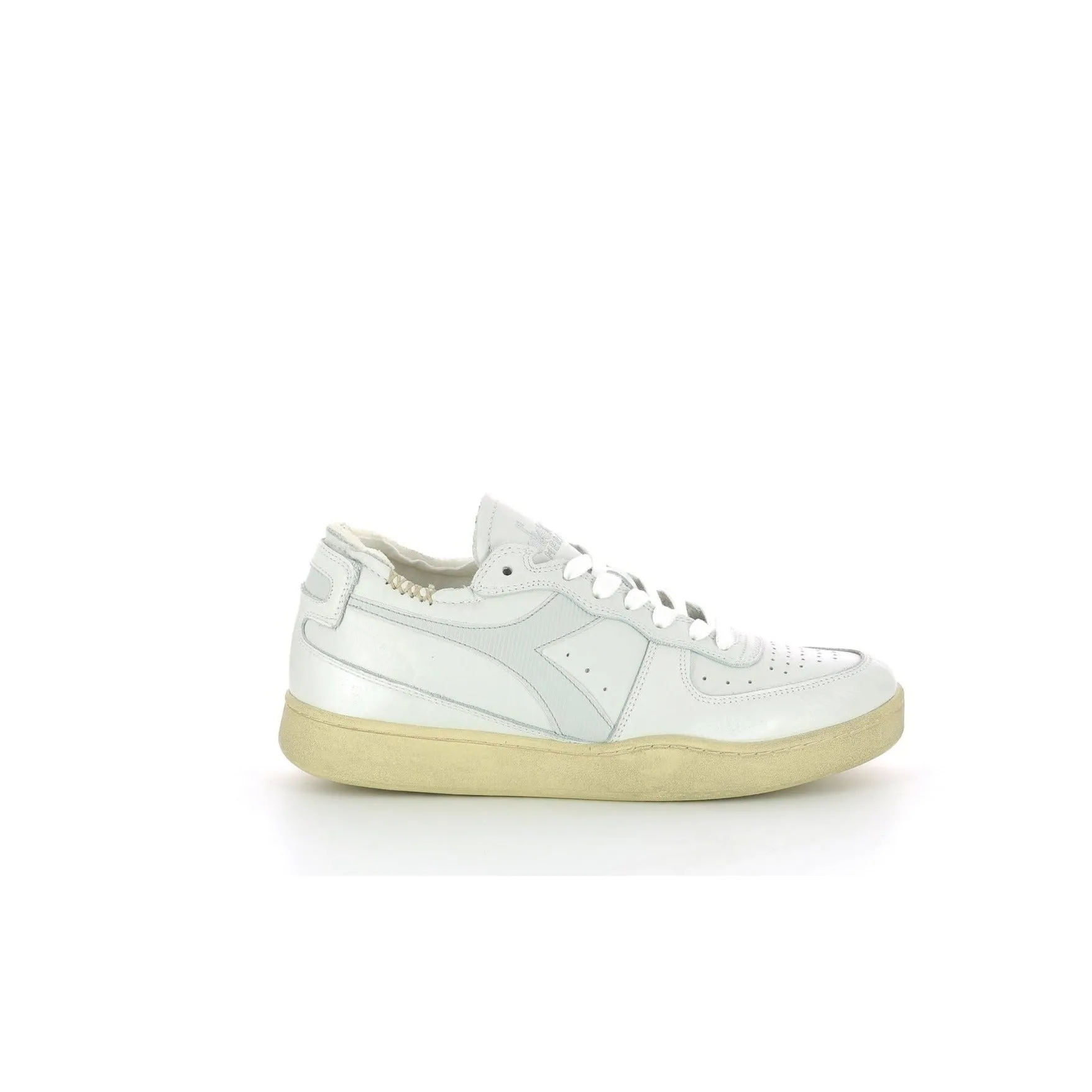 Diadora - Sneakers Bas Mi Basket Row C - White/Dawn Blue - Mixte