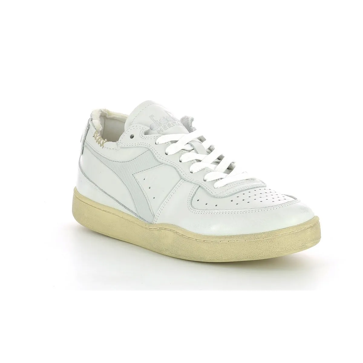 Diadora - Sneakers Bas Mi Basket Row C - White/Dawn Blue - Mixte