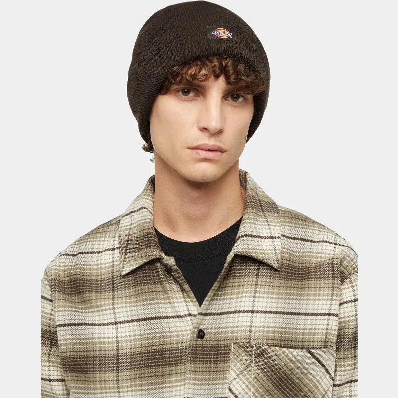 Dickies GIBSLAND BEANIE HAT UNISEX DARK BROWN