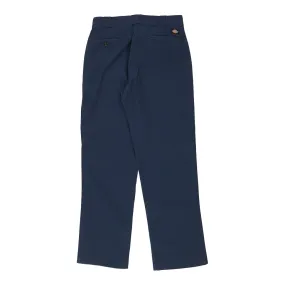 Dickies Trousers - 30W 32L Navy Cotton Blend