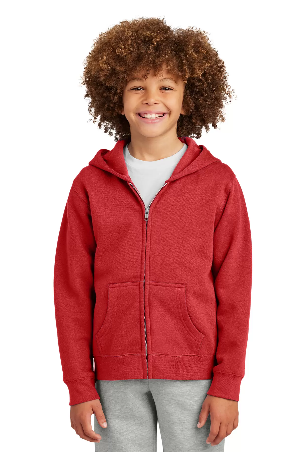 District Clothing DT6102Y District Youth V.I.T. Fleece Full-Zip Hoodie SKU: DT6102Y