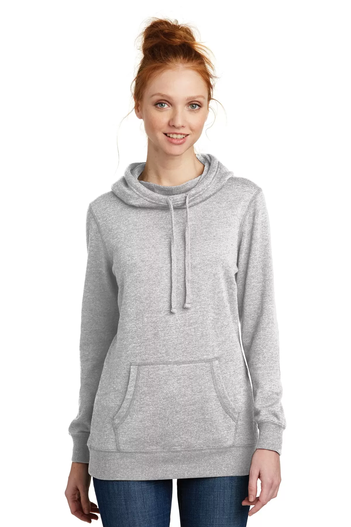 DM493 District Made Ladies Lightweight Fleece Hoodie SKU: DM493