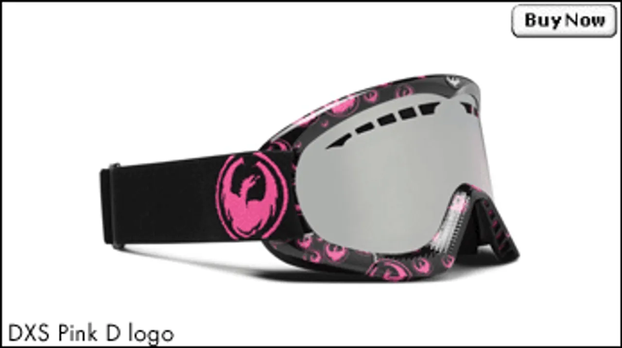 Dragon DXS Goggles- Pink Dragon Logo with Ionized Lens