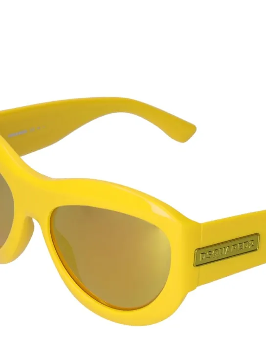 Dsquared2   D2 oval acetate sunglasses 