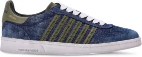 DSQUARED2 denim lace-up sneakers Blue