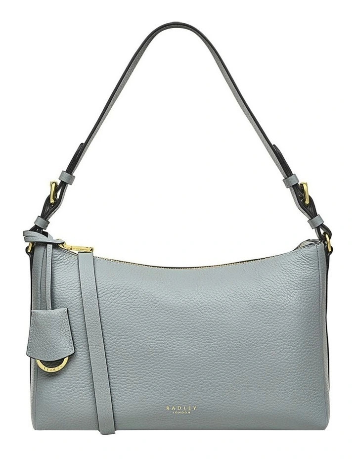 Dukes Place Medium Zip-Top Shoulder Bag in Eucalyptus